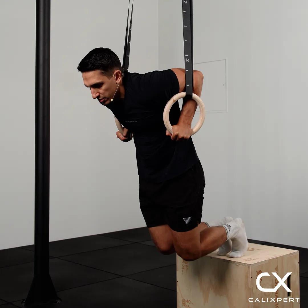 Floor Assisted Ring Dips