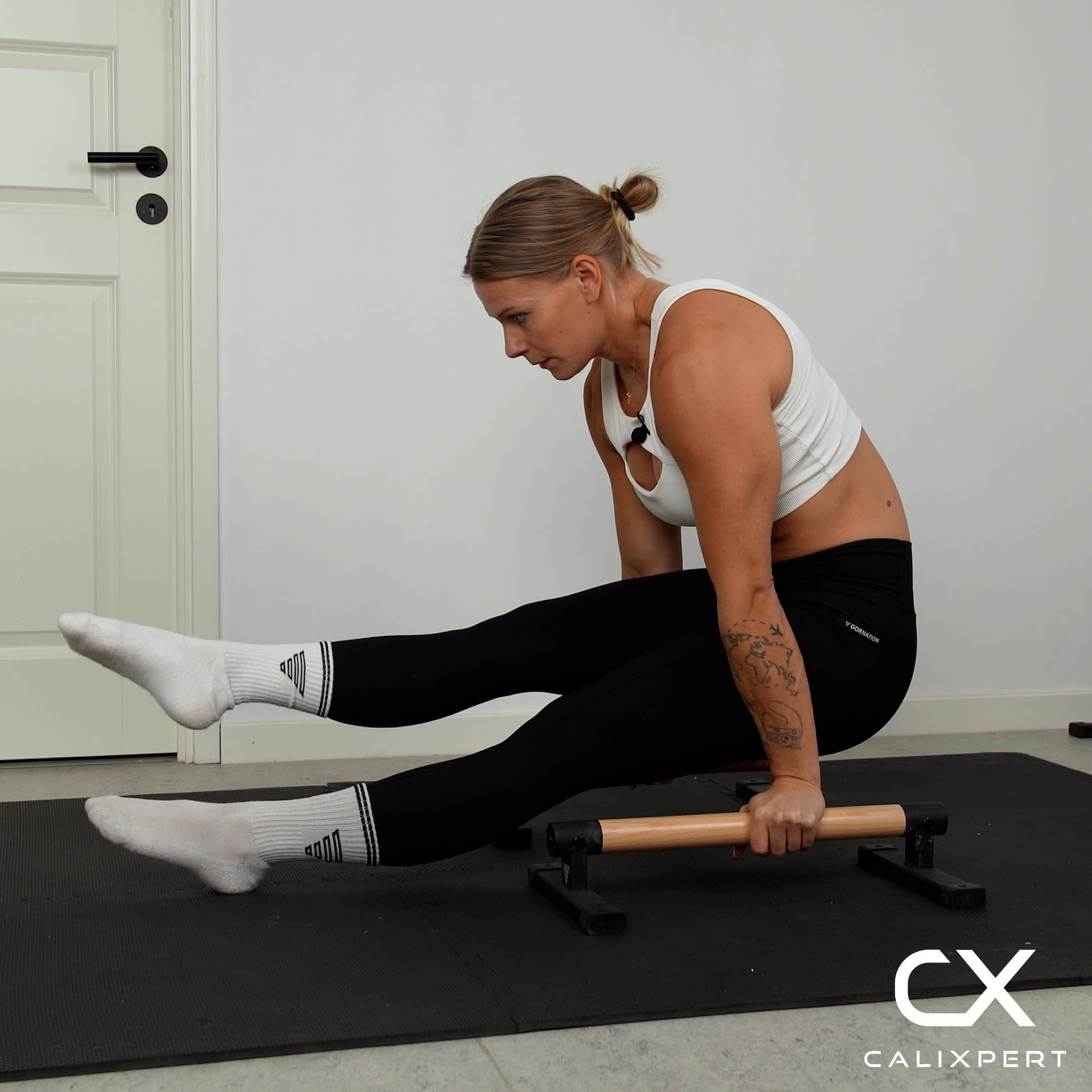 L-sit Shrugs To One Leg Lifts