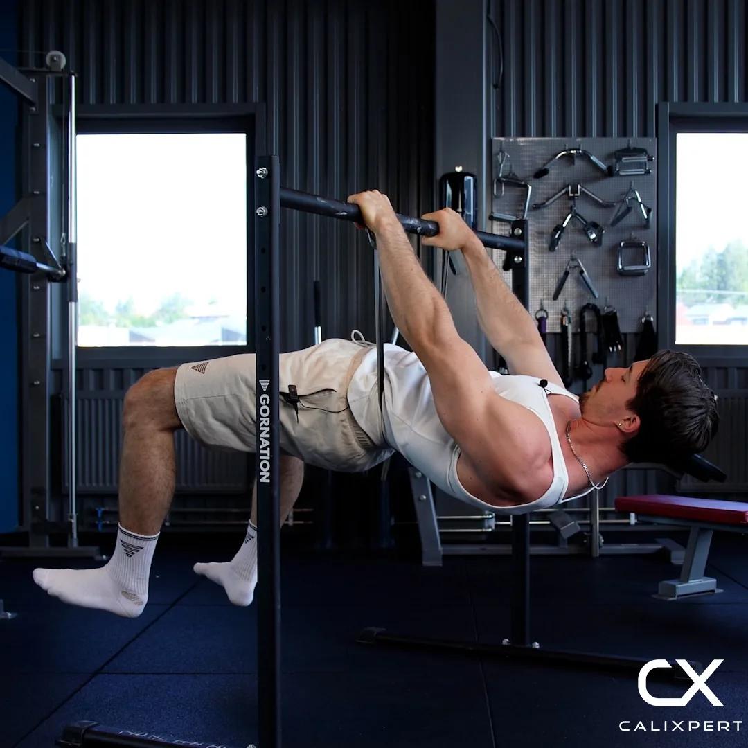 Assisted Straddle Halflay Front Lever