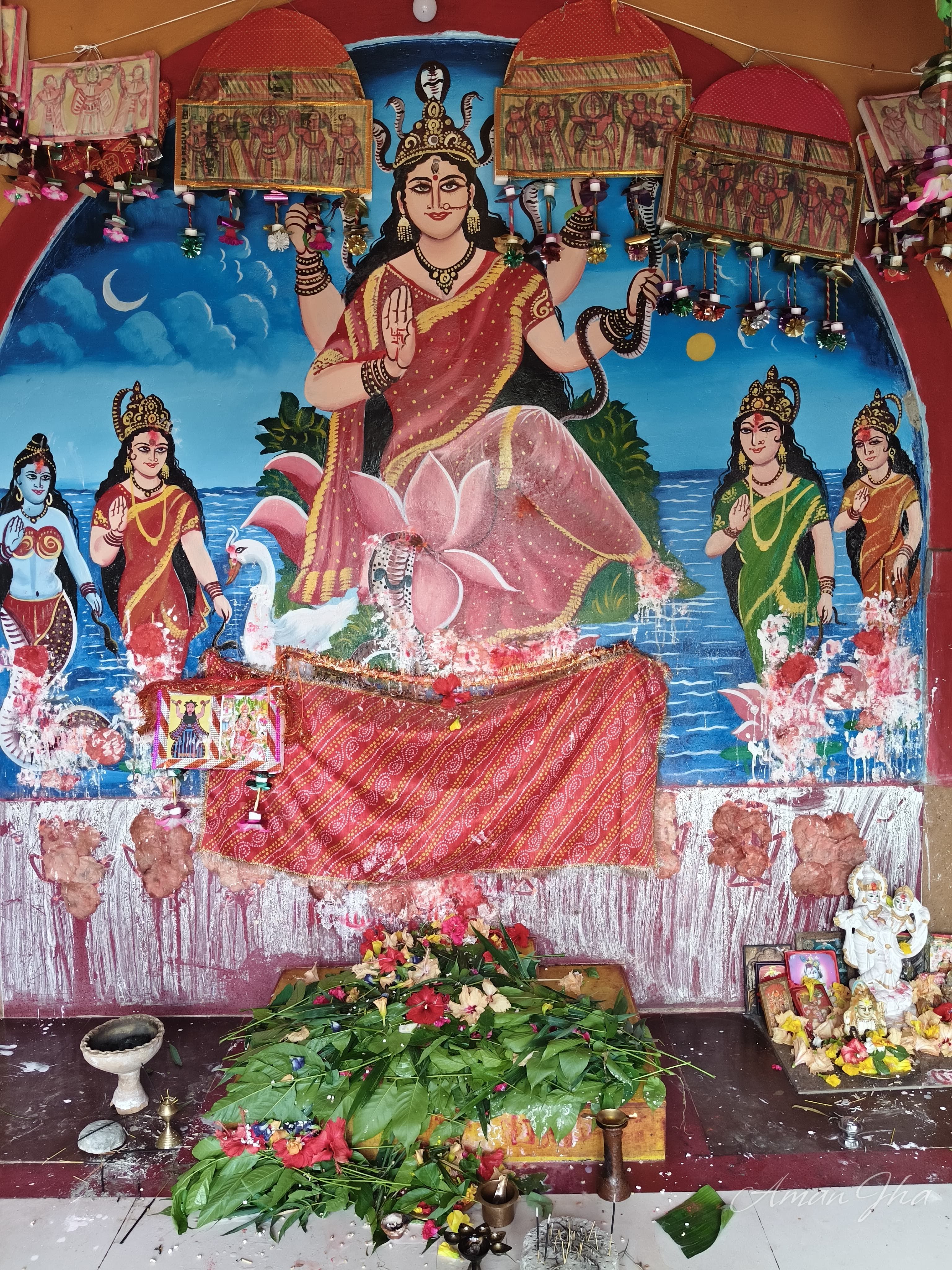 कुम्हड़ी : मां मनसा की प्रथम पूजा संपन्न, 17 अगस्त को होगा भव्य पूजनोत्सव - 2