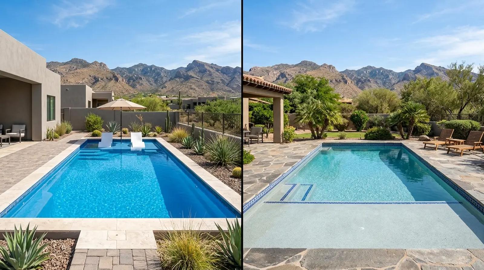 fiberglass vs concrete pools