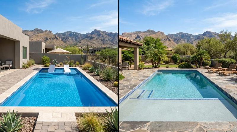 fiberglass vs concrete pools