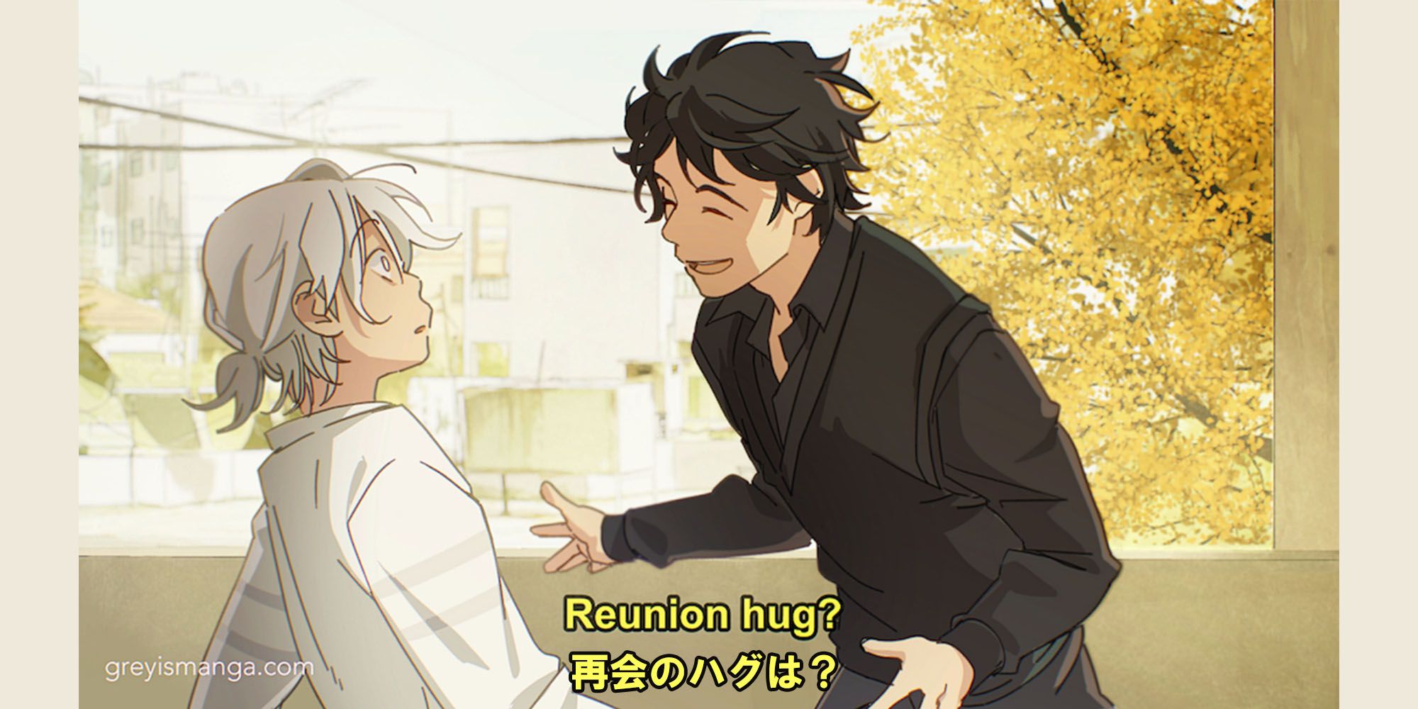 Grey is.... Reunion Hug