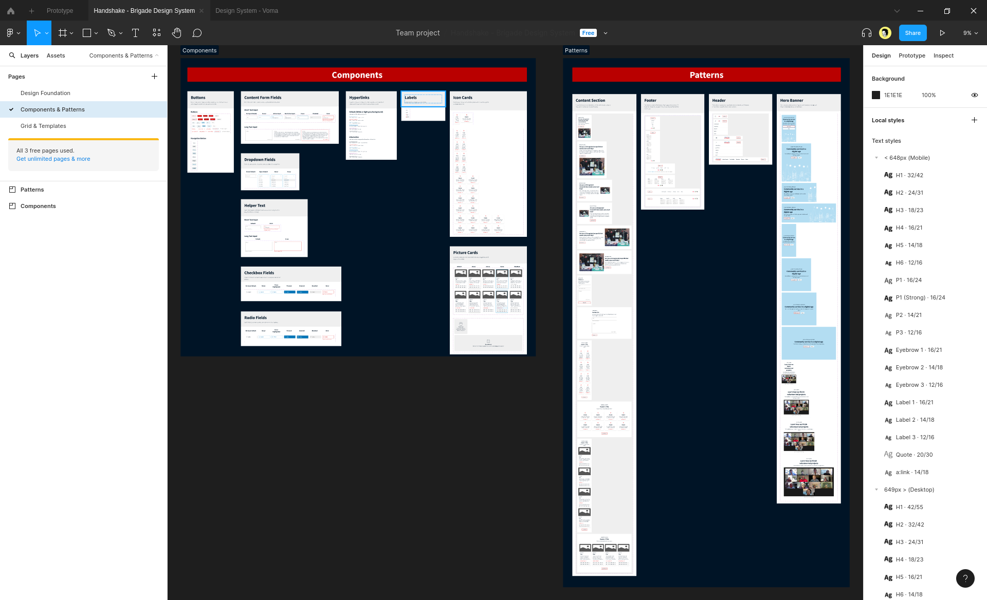 Handshake Design System & 2023 Website Relaunch