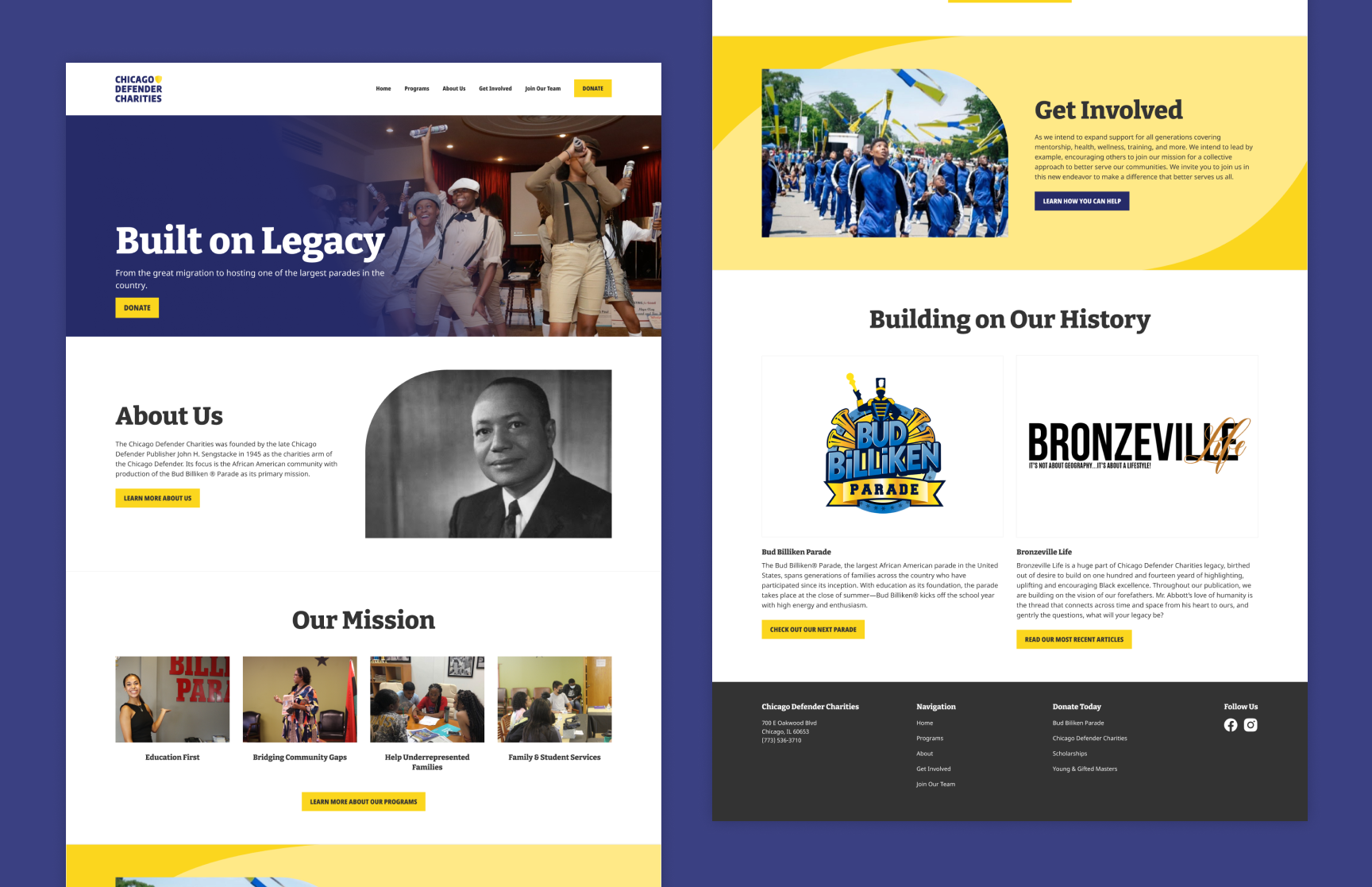 Chicago Defender Charities (Website Development & Brand Design)