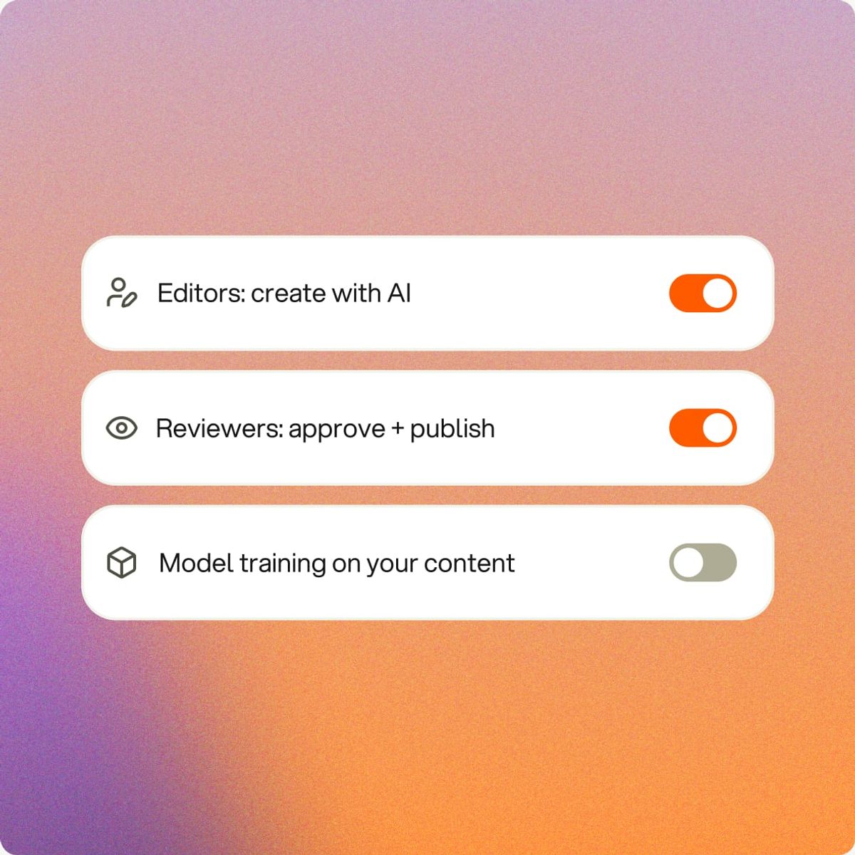 Per-role permission toggles