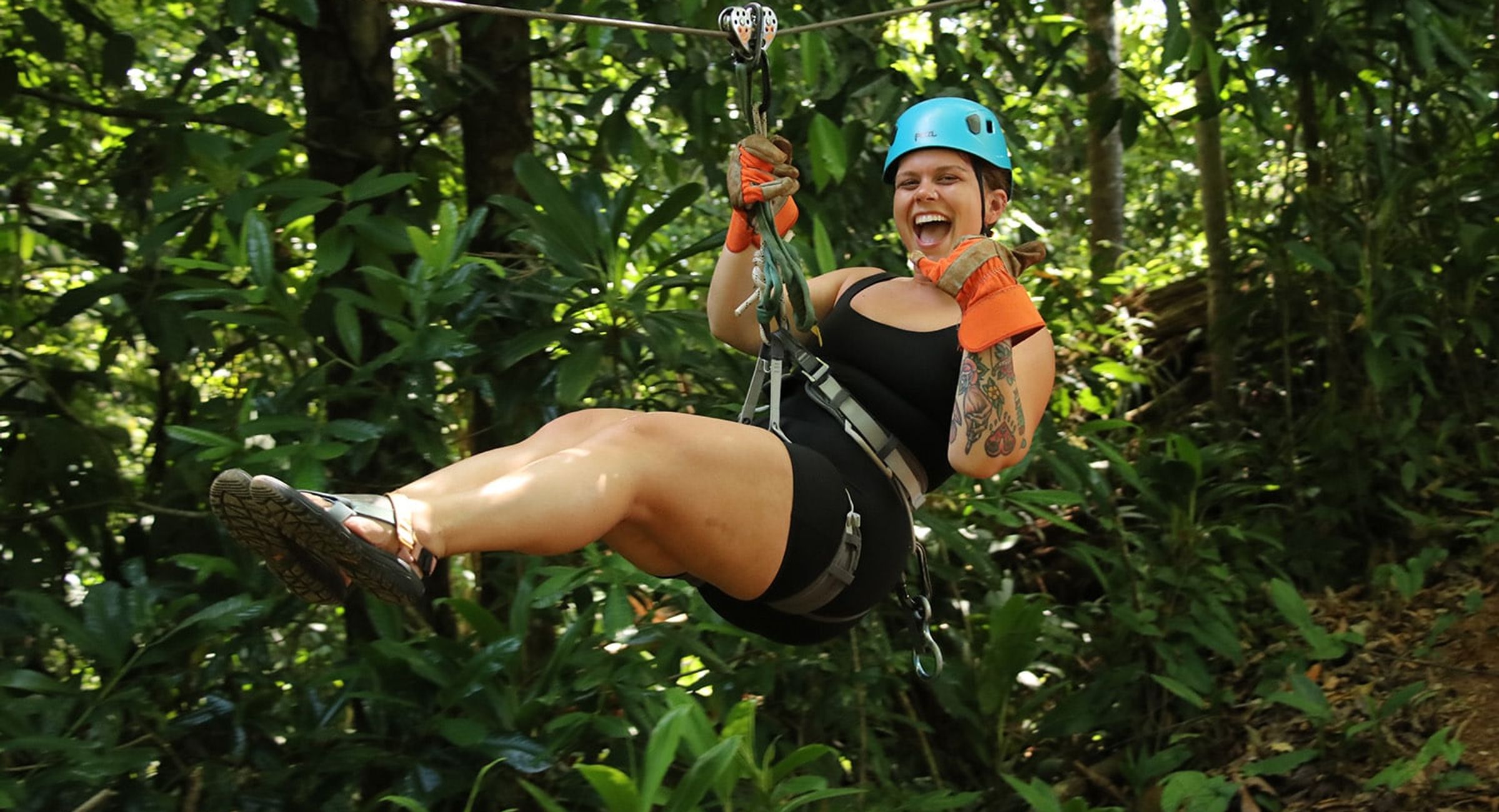 Ziplining