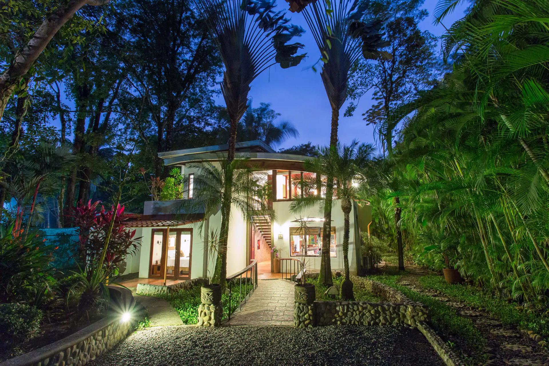 Discovery Beach House entrance night