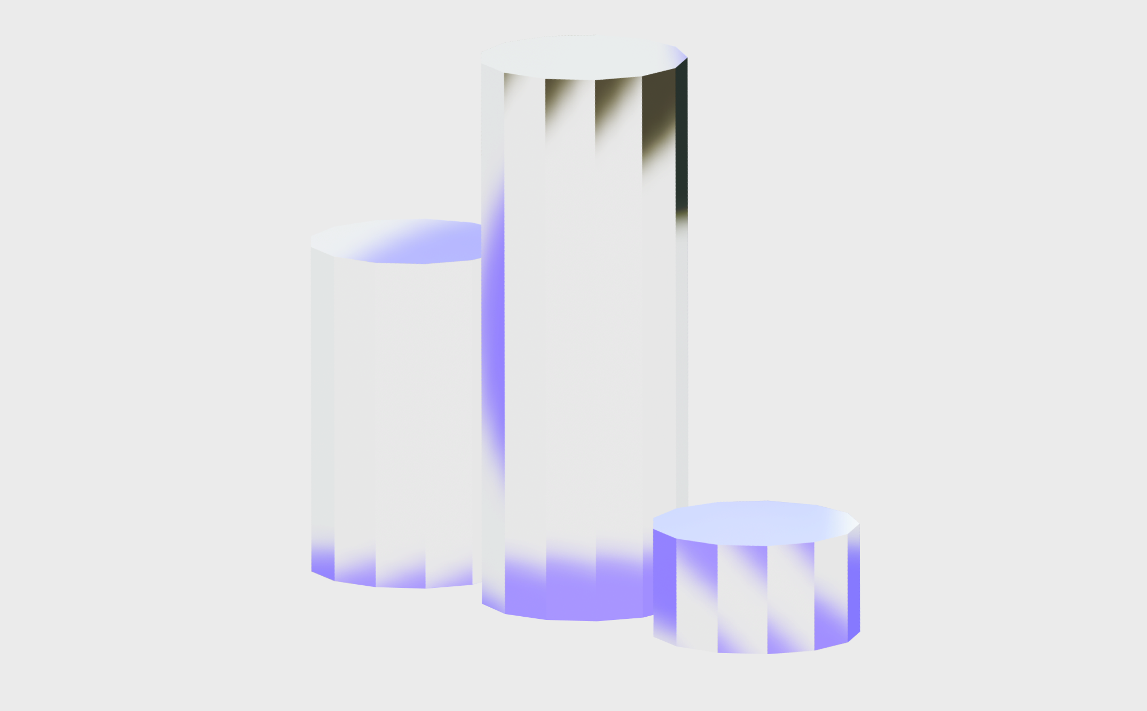 Glass cylinders illustration
