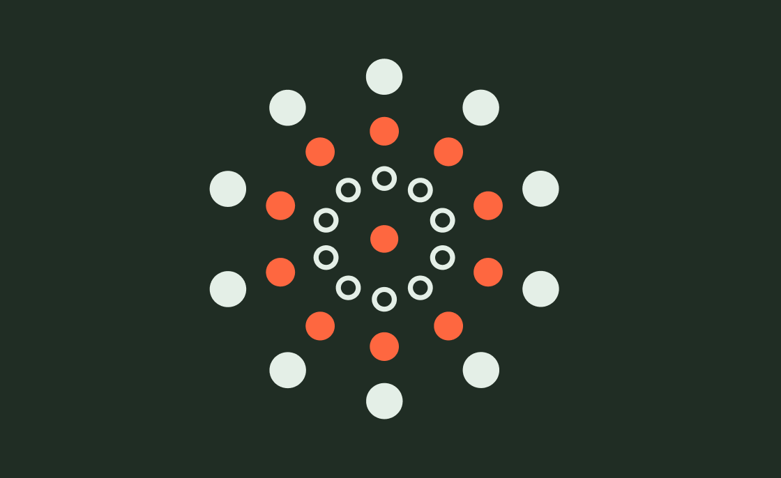 Acceldata mark: a ring of dots