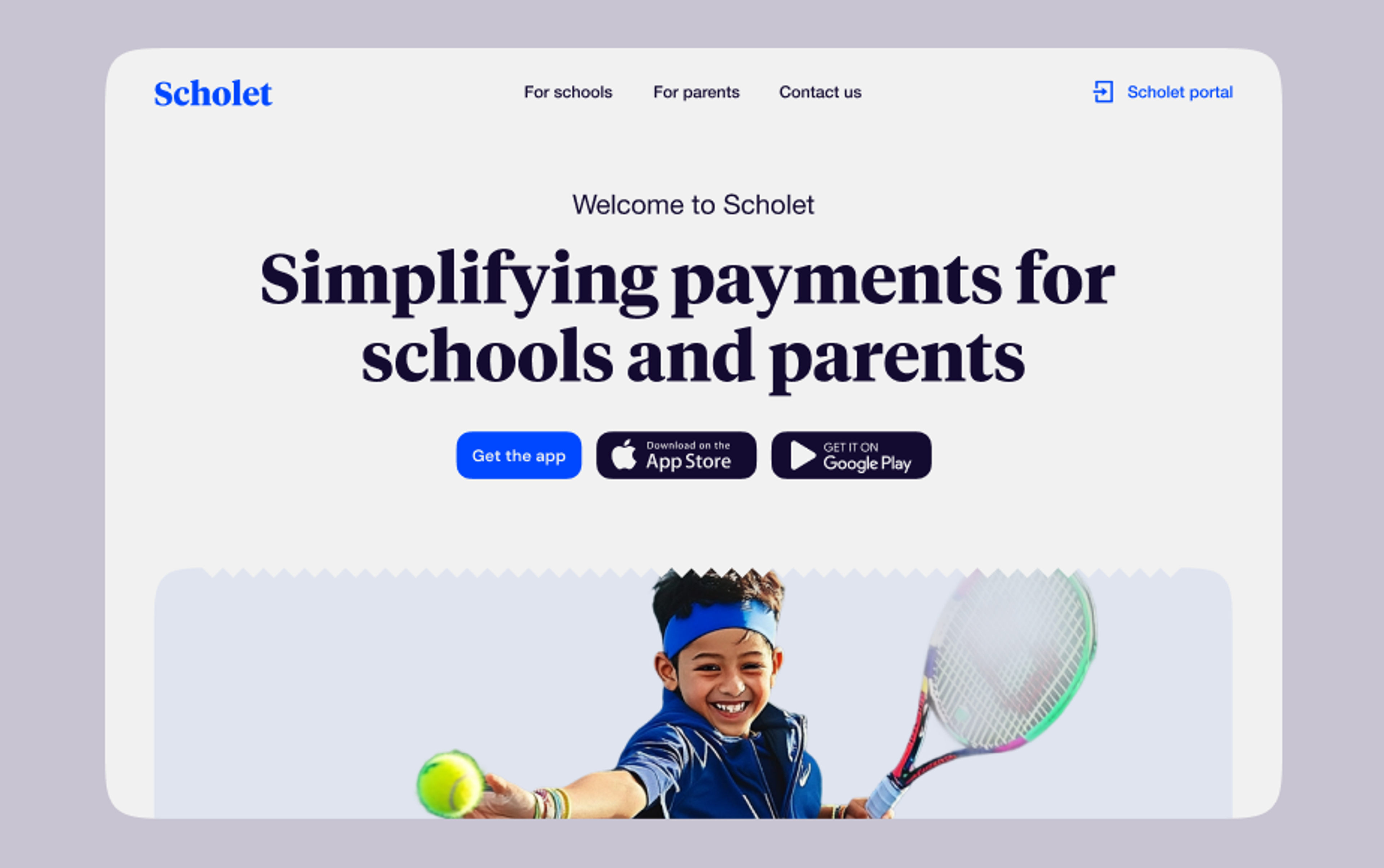 School payments platform website