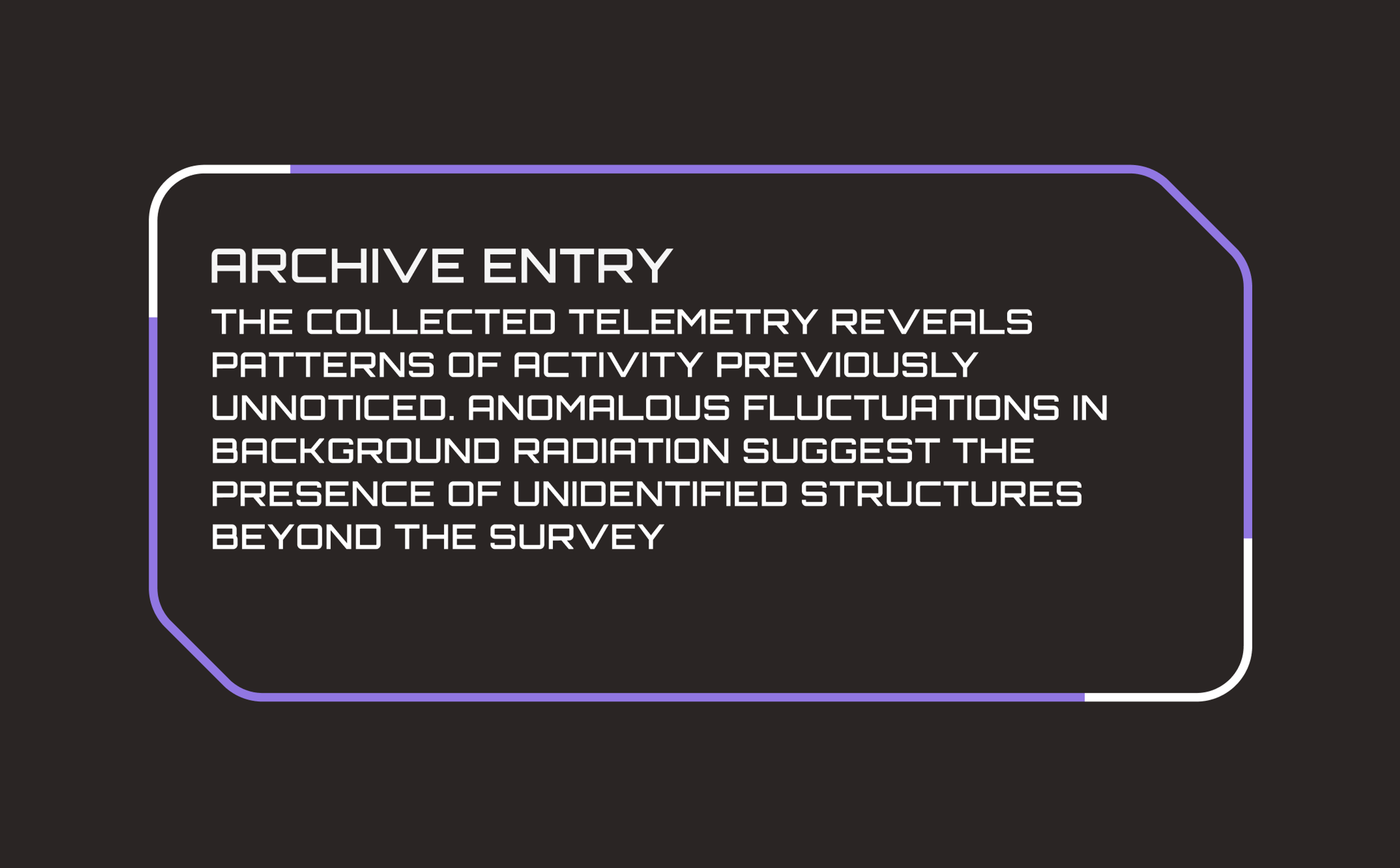 Archive entry text panel