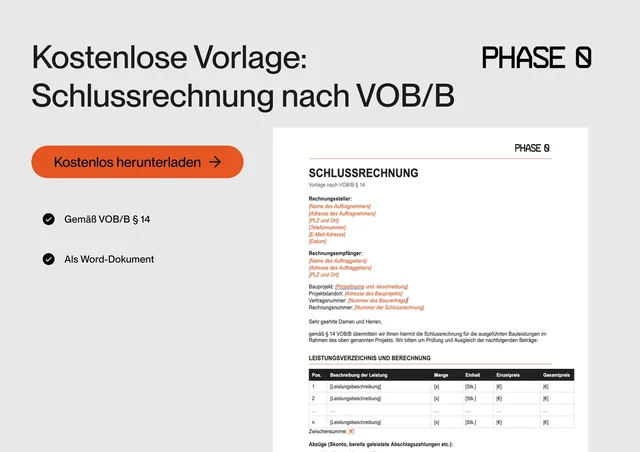 Schlussrechnung VOB_Title