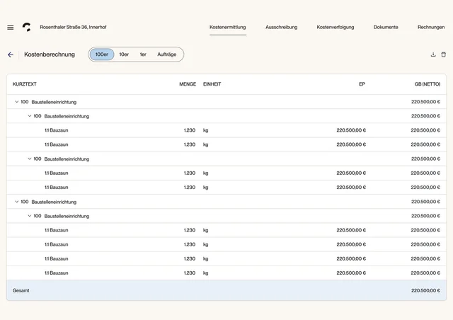 Projektmanagement Software für Architekten