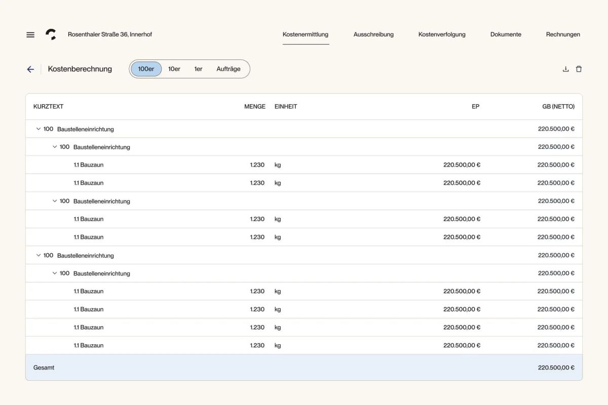 Projektmanagement Software für Architekten