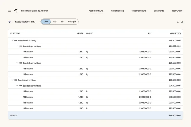 Projektmanagement Software für Architekten