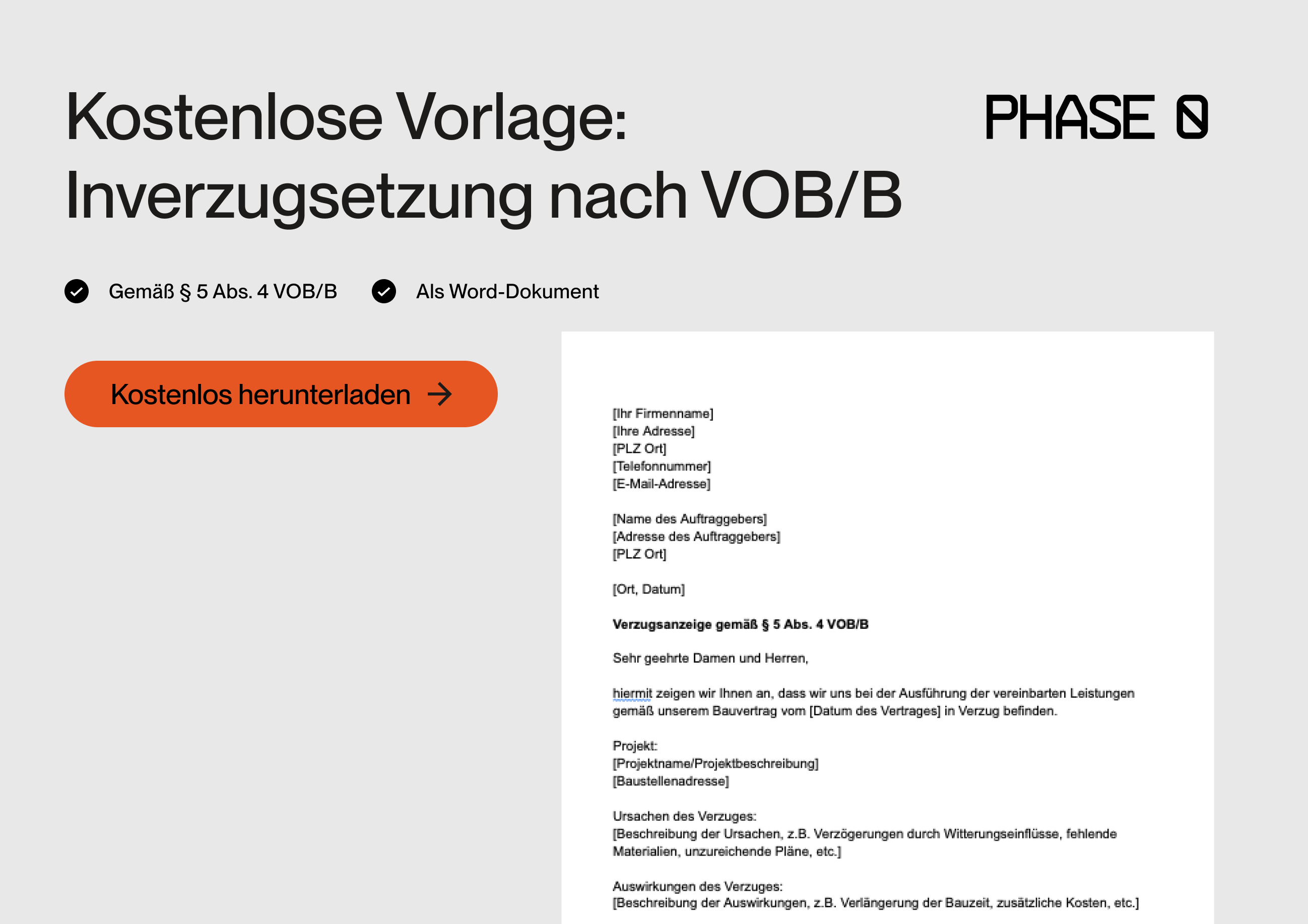 Inverzugsetzung