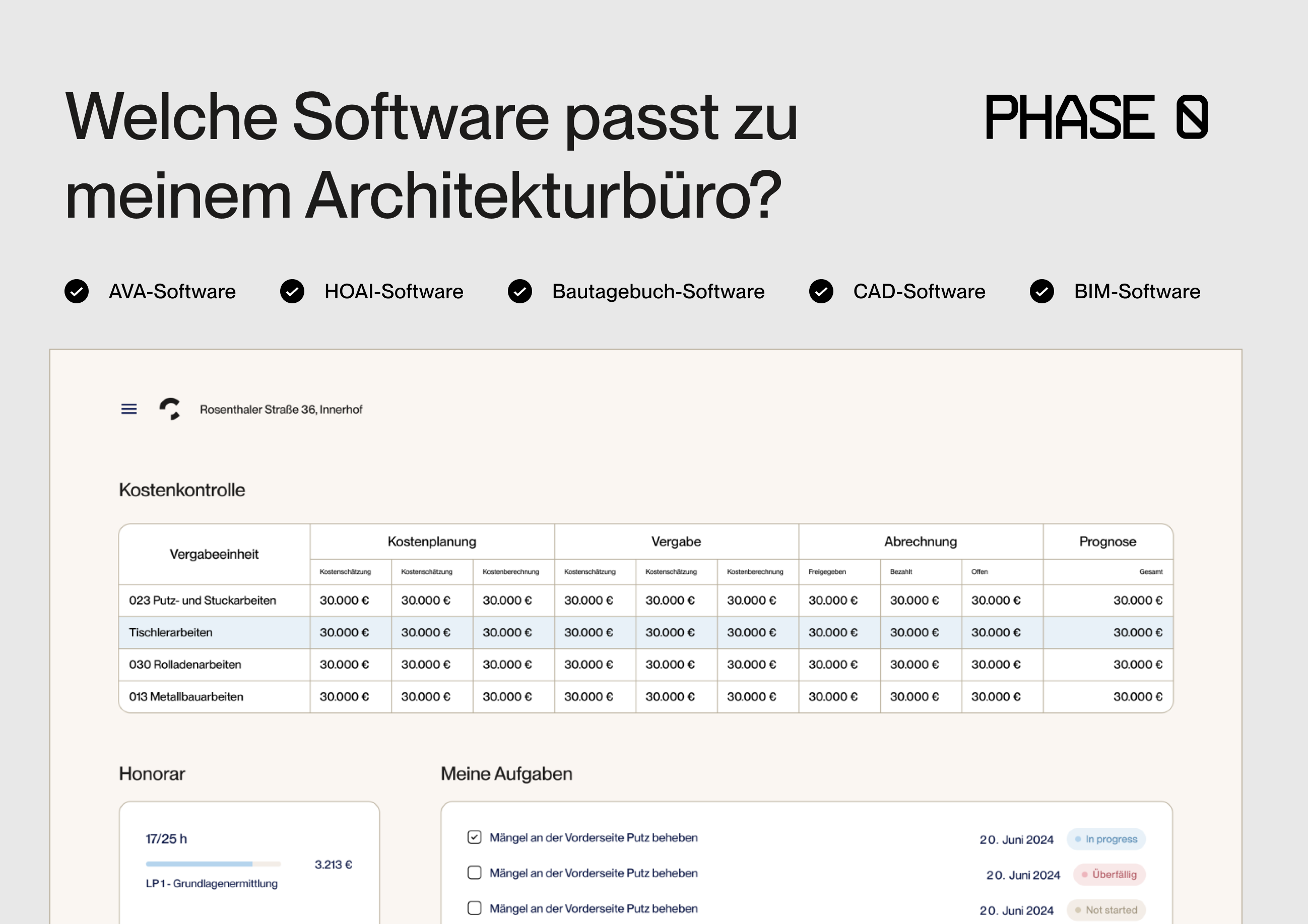 Controlling Software Phase0