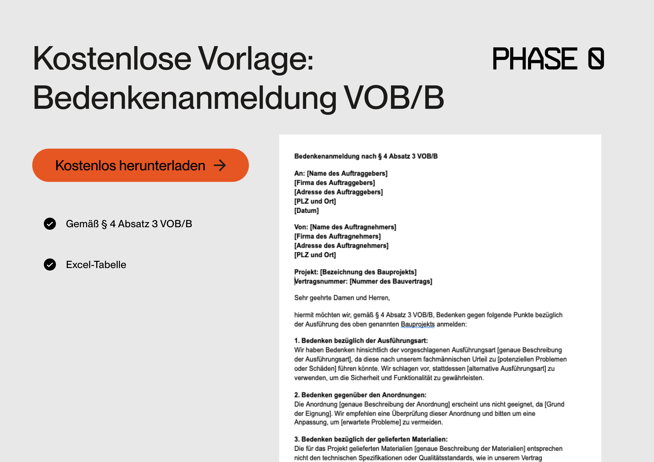 Bedenkenanzeige Vob_Titel