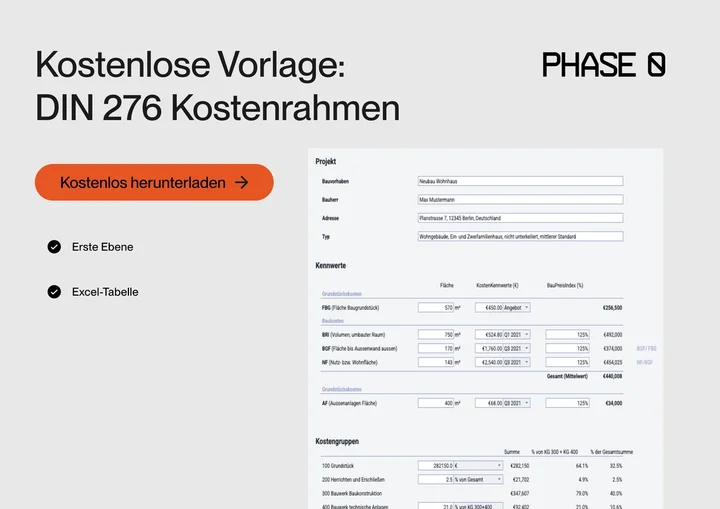 kostenrahmen din 276 vorlage