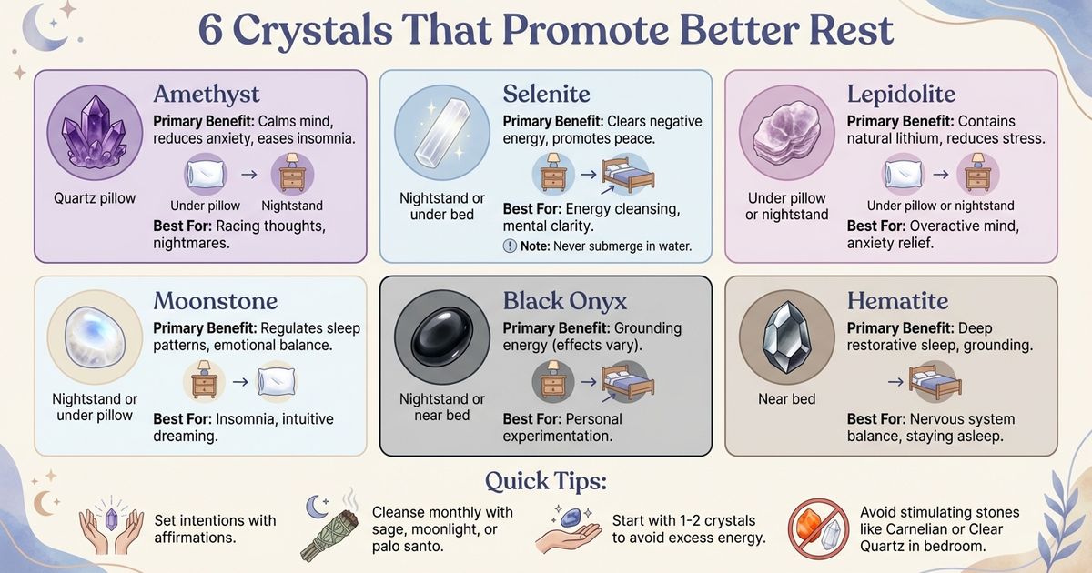 6 Sleep-Enhancing Crystals: Properties and Placement Guide