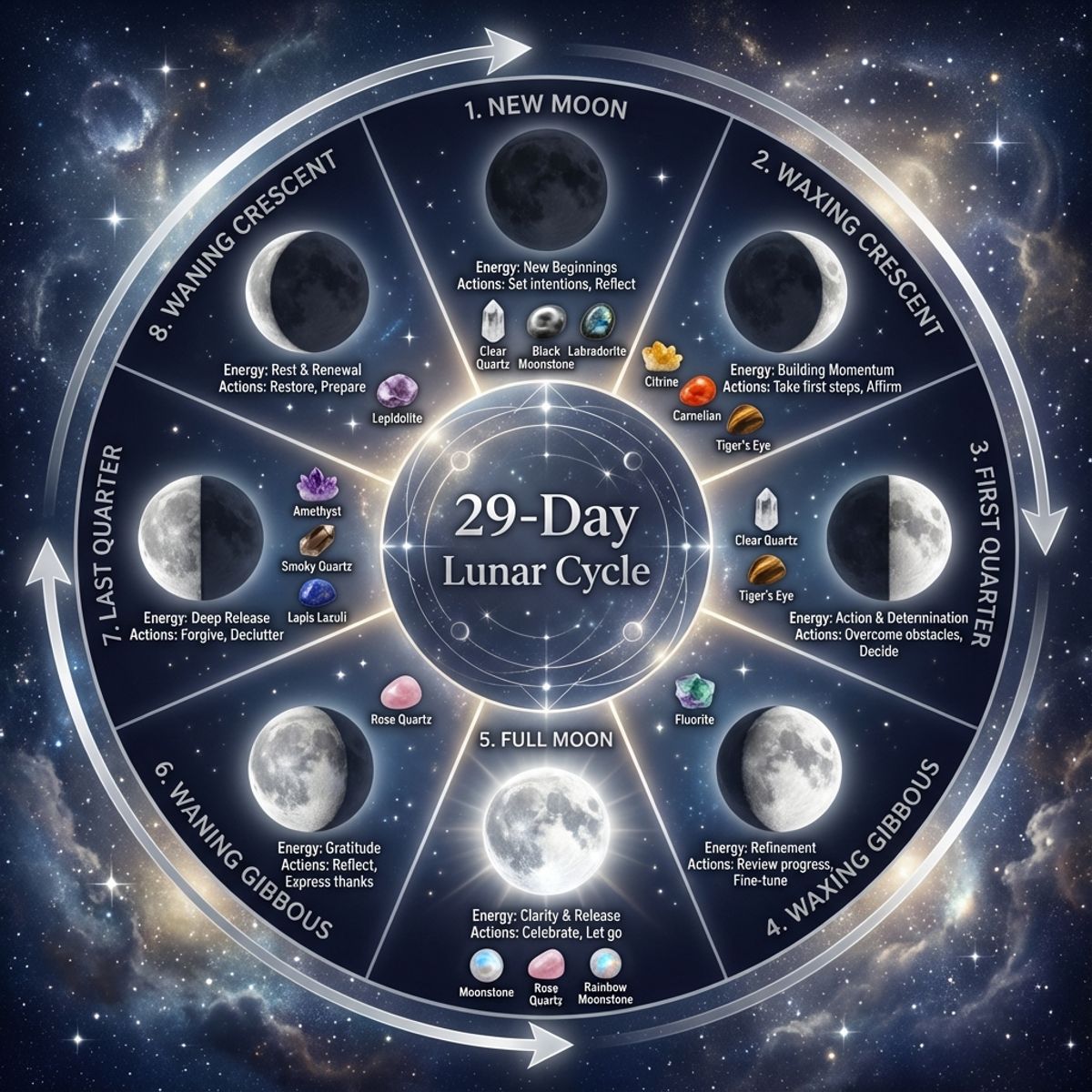 The 8 Moon Phases and Their Meanings: A Complete Cycle Guide