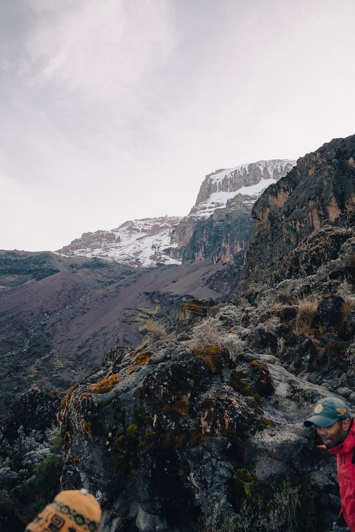 Mountain view photograph taken along Mount Kilimanjaro's Umbwe Route
