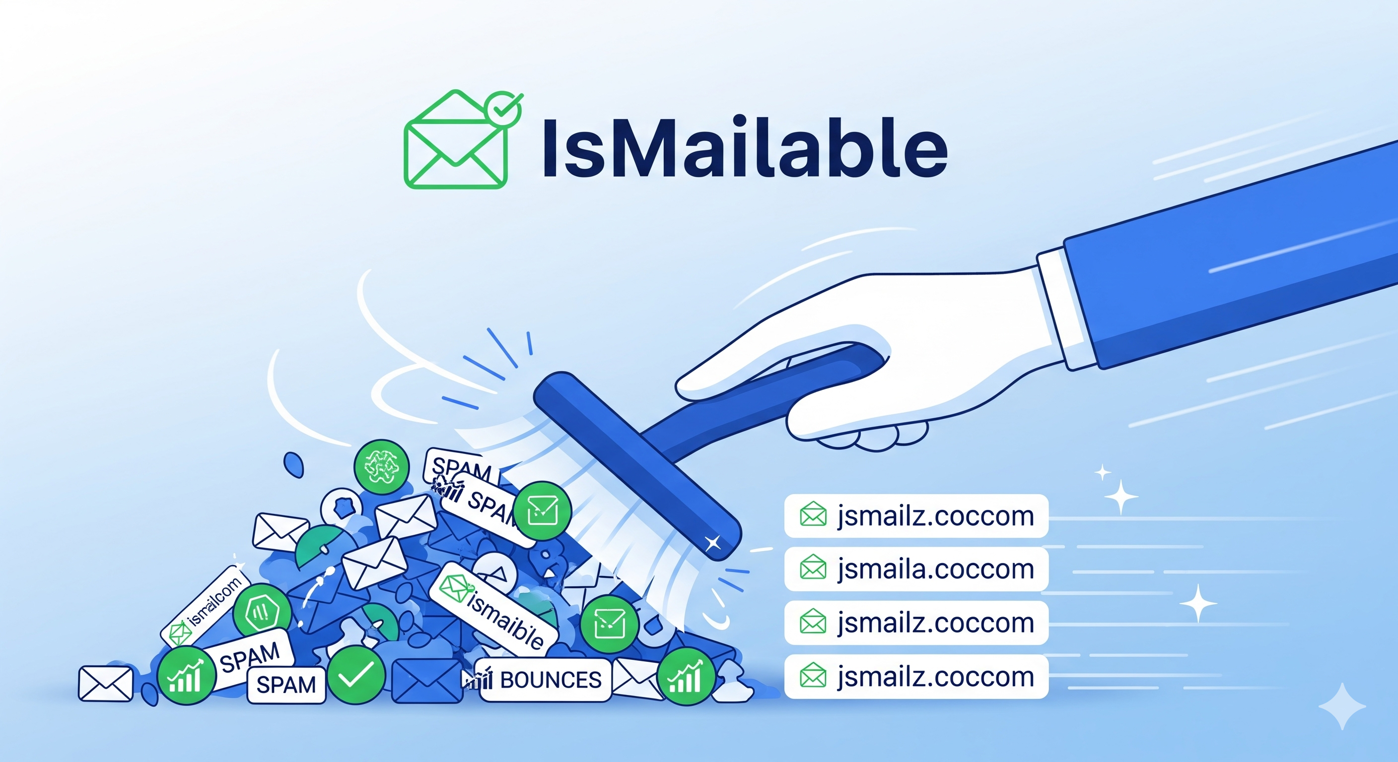 Verification tool showing email list cleaning