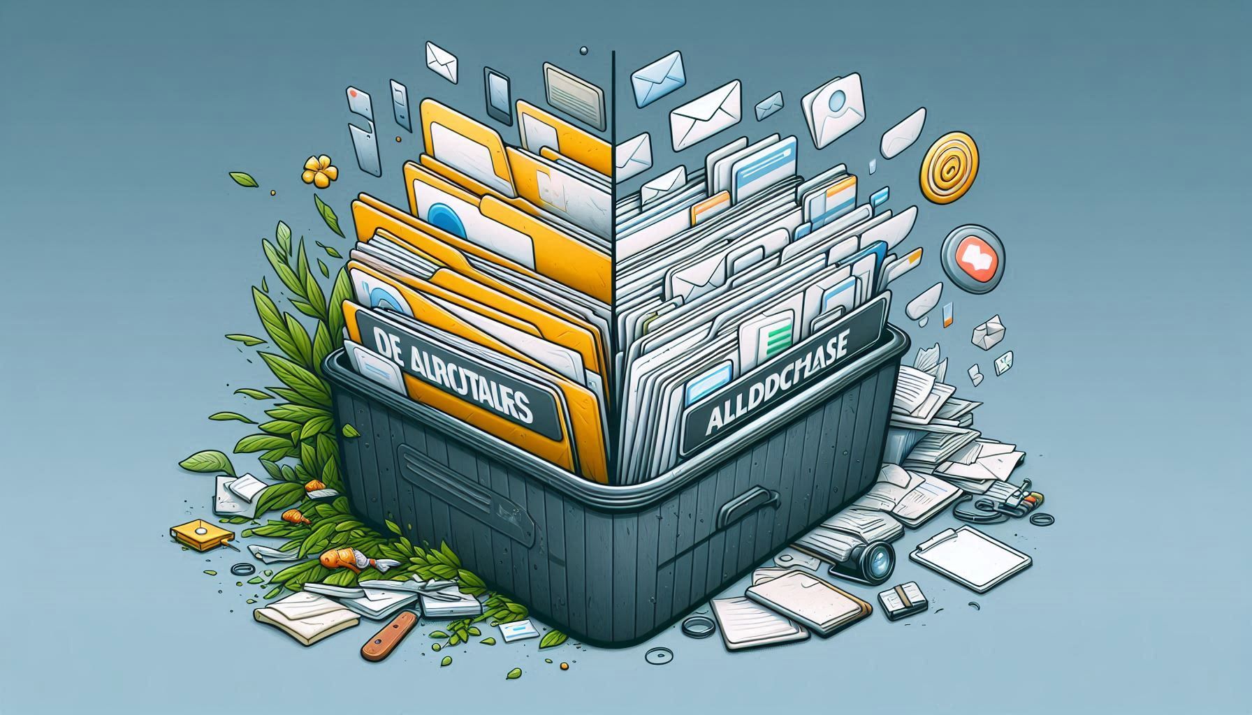 Illustration of cleaning an email list to improve deliverability and ROI