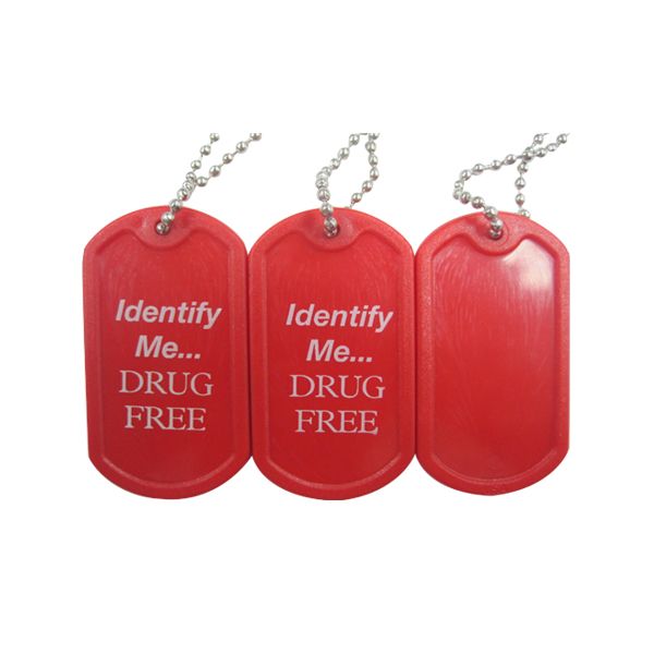 Plastic dog tag