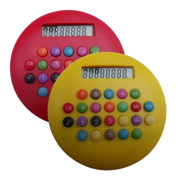 Round colorful calculator