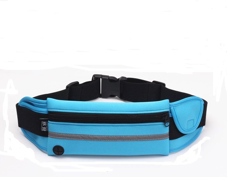 Nylon Waist Pack Sports Waist Bag Phone Pouch Earphone Hole