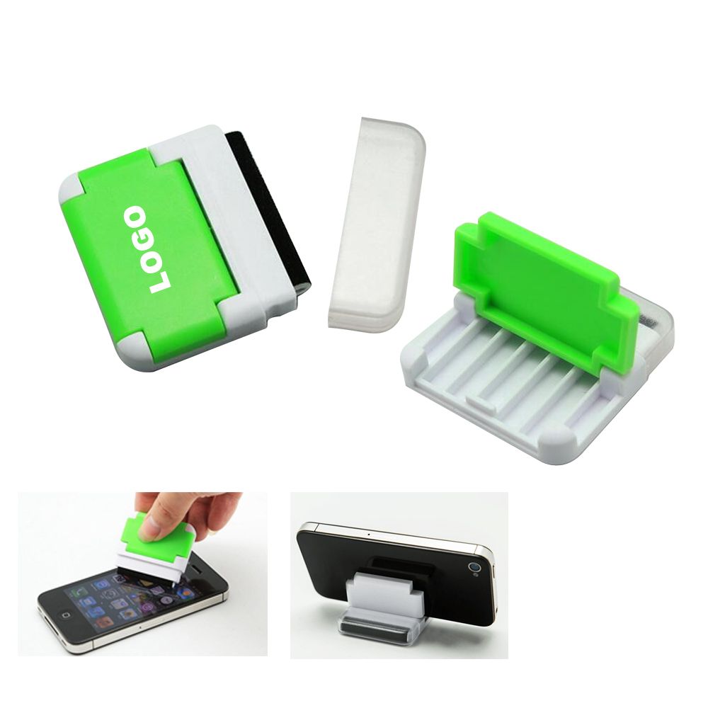 Phone Holder With Built In Wipe