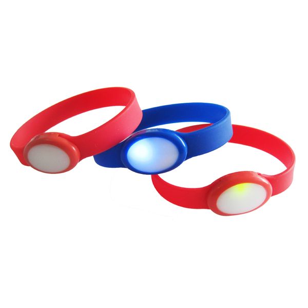 Flashing silicone bracelet