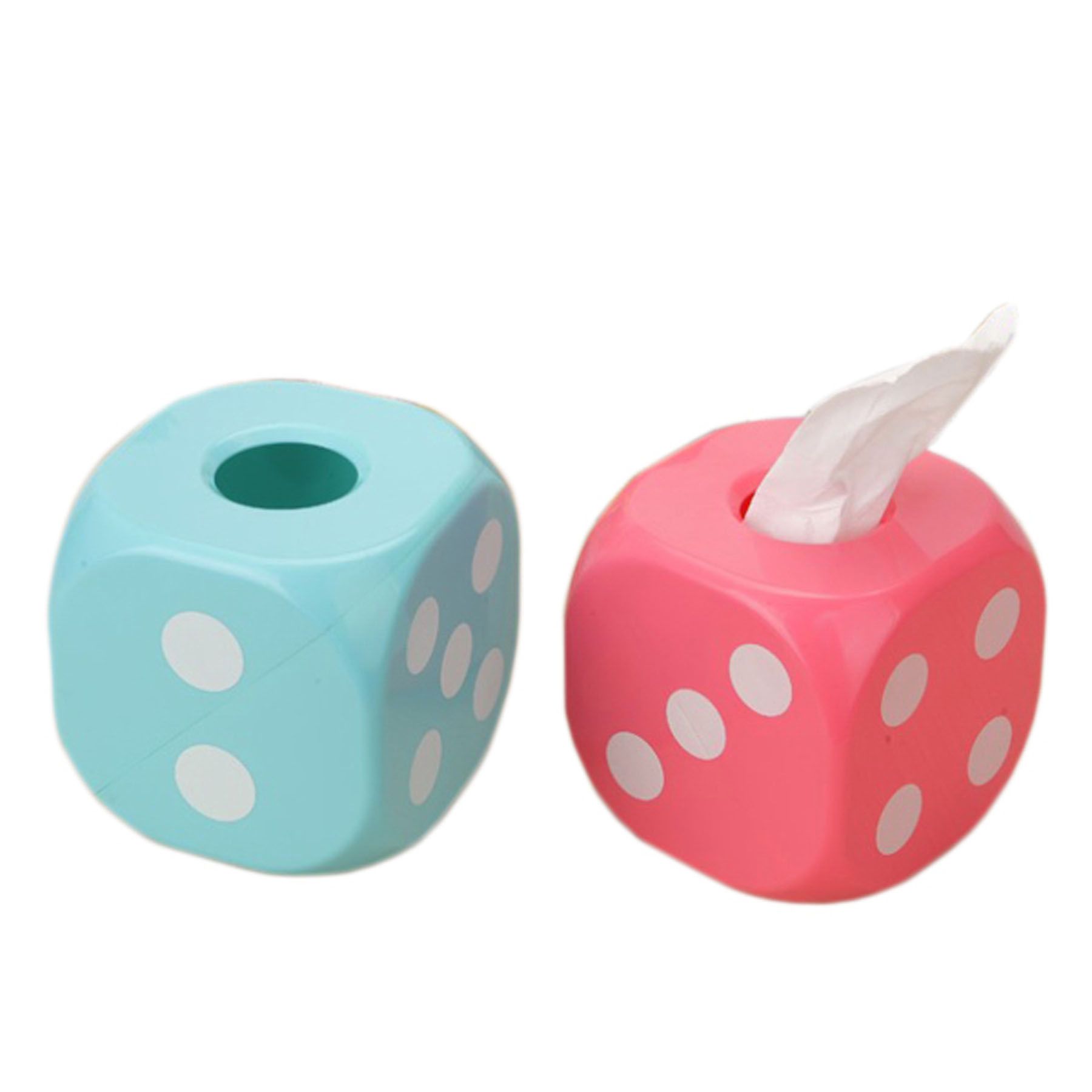 Luminous Cute Dice Shape Plastic Tissue Box