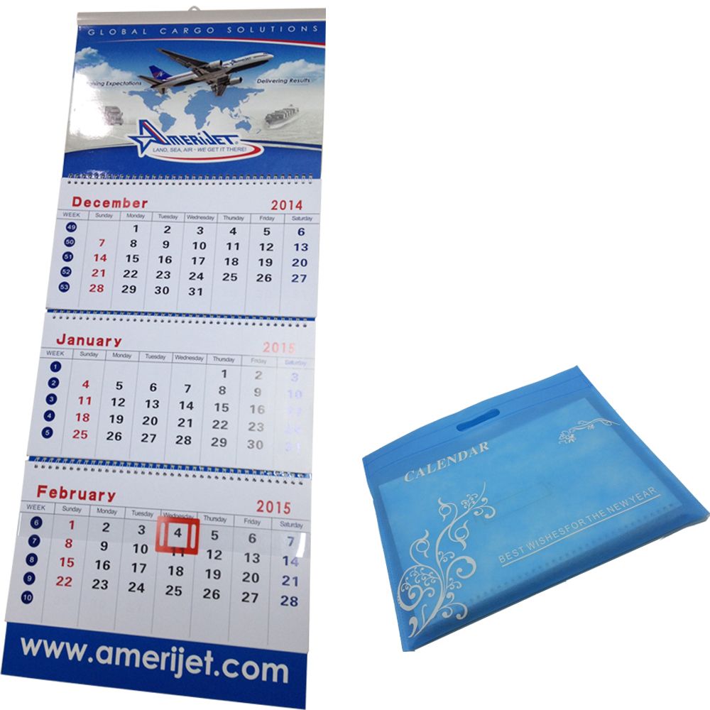 Tri-fold Wall Calendar