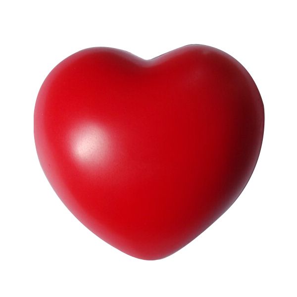 PU Stress Peach Heart