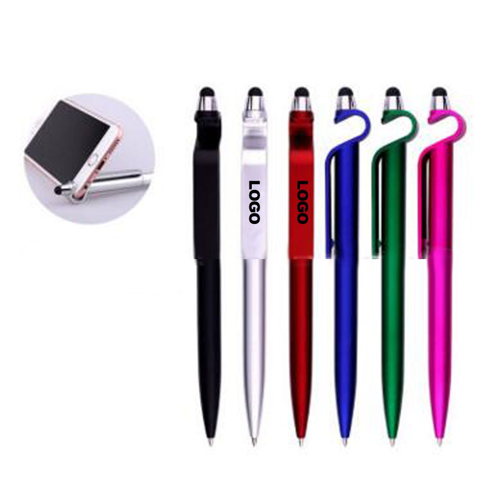 Ballpoint Pen With Mobile Phone Holder