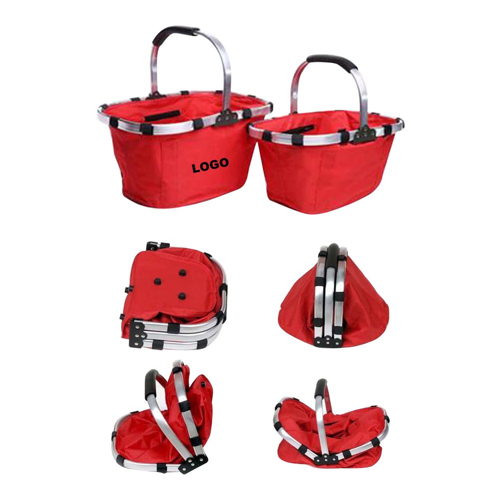 Folding Fabric Shopping/Picnic Basket