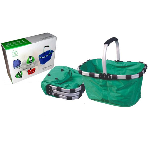 Collapsible shopping basket