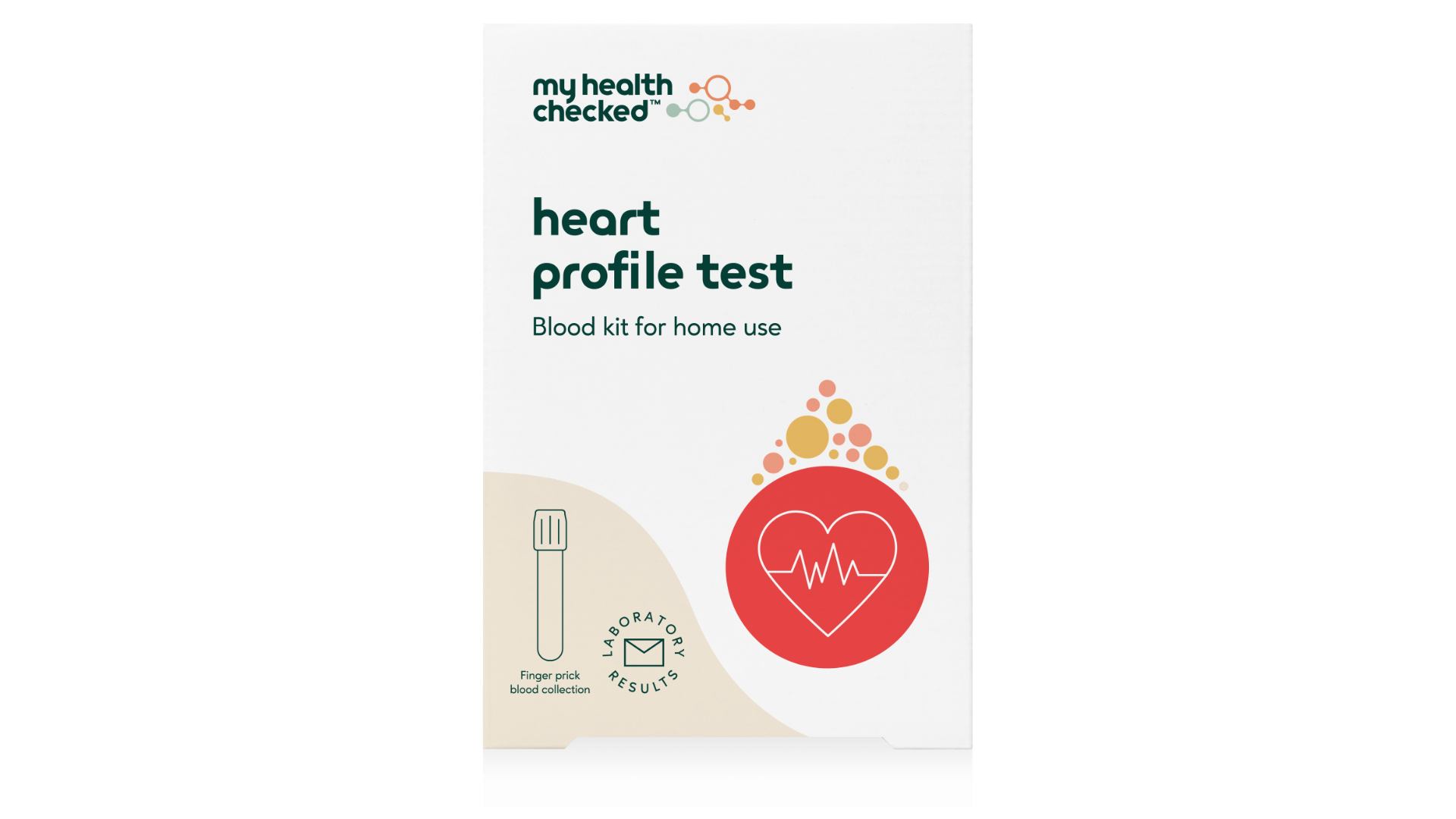 Image of Heart Profile Blood Test: A blood testing kit for cholesterol and blood sugar analysis.