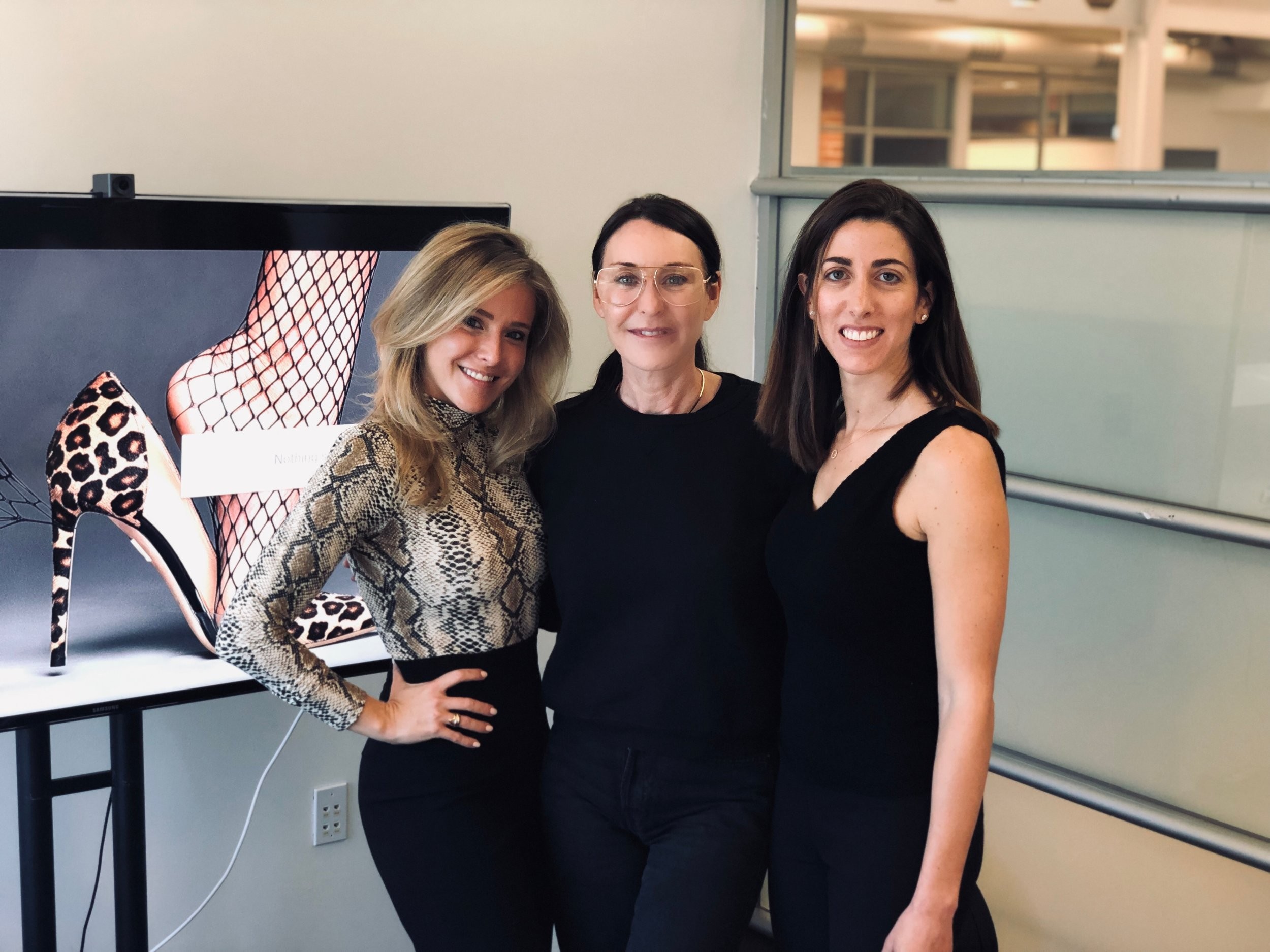 Photo: Jenniffer Green, Tamara Mellon and Carol Lalezarian (left to right) at a private company workshop