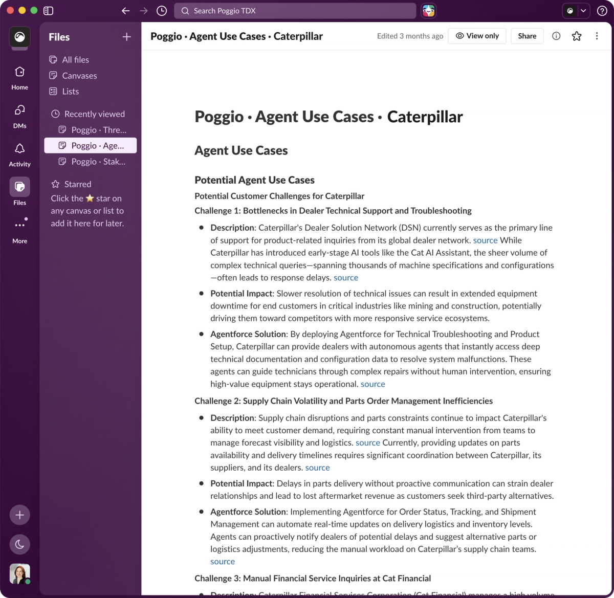 Poggio helps sellers understand customer priorities & challenges, and how they solve them.