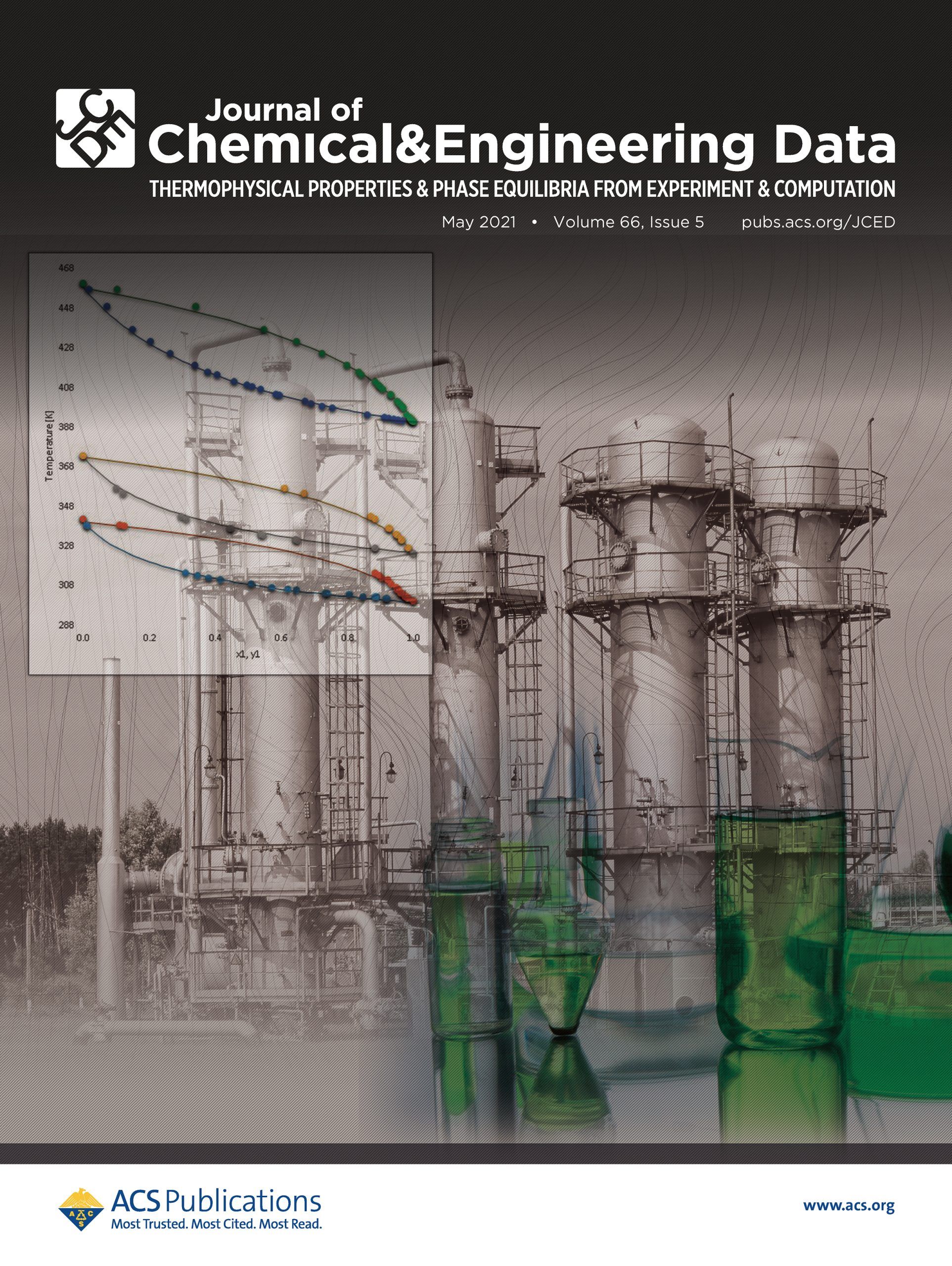 Journal of Chemical & Engineering Data cover