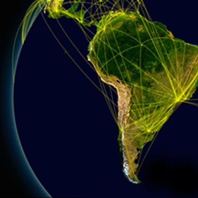 Regional map of Latin America