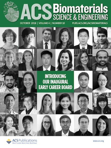 ACS Biomaterials Science & Engineering journal cover