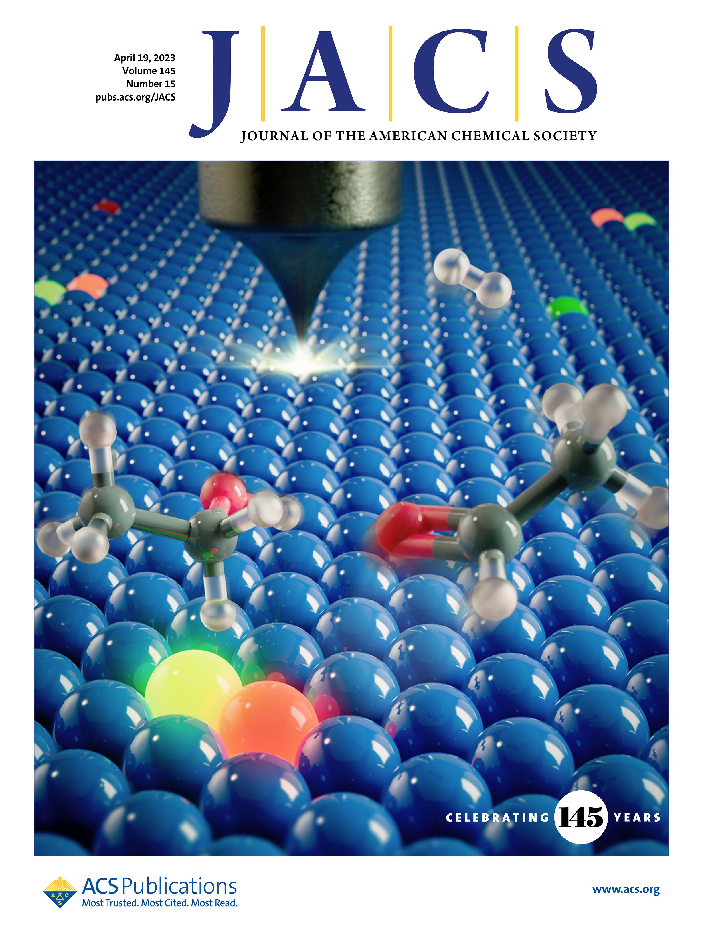 JACS Journal Cover, Volume 145 Issue 15