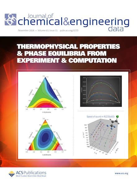 Journal of Chemical & Engineering Data Cover