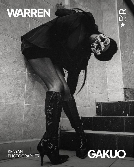 Warren Gakuo: Kenyan editorial and portrait photographer documenting Nairobi's creative community through monochrome visual storytelling