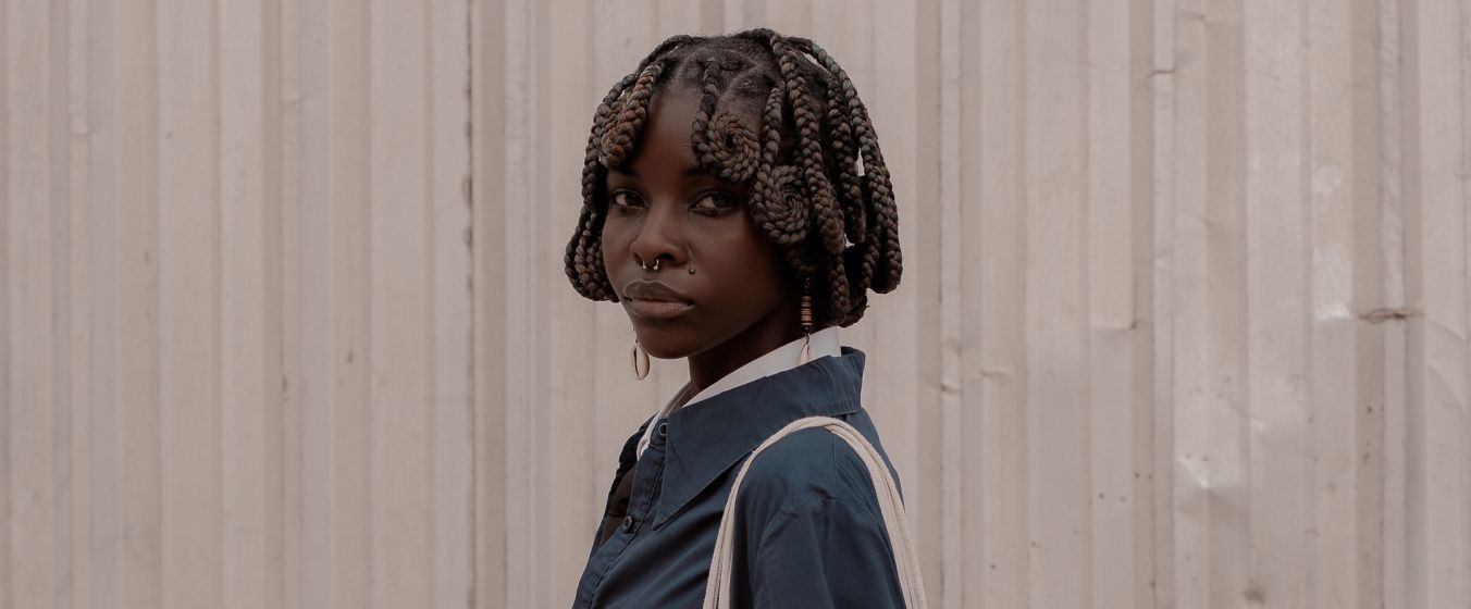 Pulzia Nolwene, Gabonese fashion model based in Dakar, Senegal